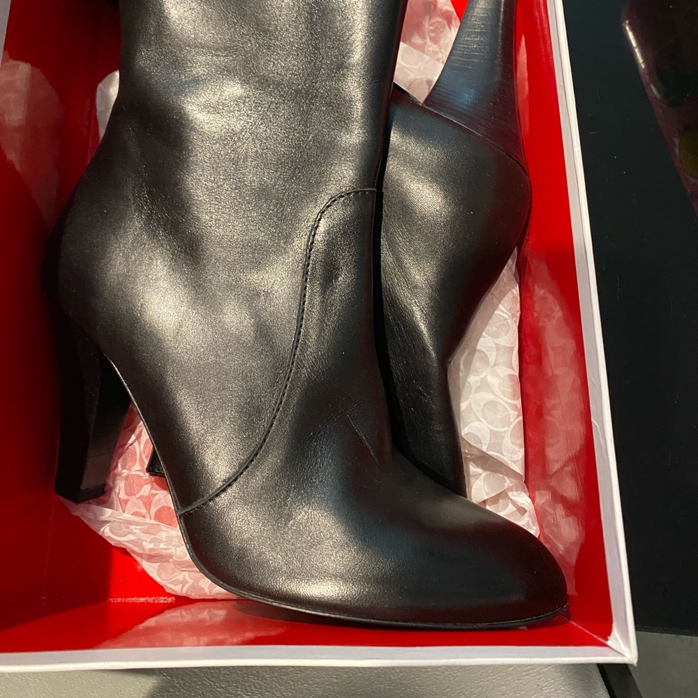 Coach leather boots